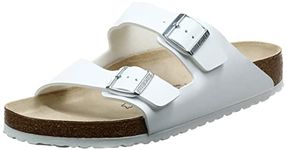 Birkenstock Womens Arizona White Birko-Flor Sandals 51733