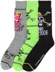 Bioworld One Piece Straw Hat Pirate Icons Adult 3-Pair Casual Crew Socks