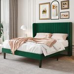 SHA CERLIN Queen Size Velvet Bed Fr