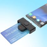 ID Card Reader USB Smart Card Reader,Rovurna DOD Military USB C Common Access CAC Memory Card Reader, Smart Card Reader PIV CAC Reader Military Compatible with Windows Mac OS and Linux