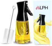 ALPH Olive Oil Spray Bottle Refillable Oil Sprayer for Cooking Air Fryer Unique Design Leek proof Canola Olive Oil Dispenser for Fryer, Salad, BBQ (180ml)