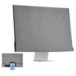 CaSZLUTION Monitor Dust Cover Compatible with iMac 24 inch 2021/2023 All in one Desktop Computer - Oxford Fabric Monitor Dust Cover Case Protective Screen Sleeve for iMac 24", Gray