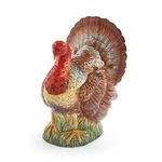 Spode 96oz Turkey-Shaped Soup Tureen - Dolomite Thanksgiving Serveware | Large Table Centerpiece | Decorative Serving Bowl with Lid | Holiday Soup Bowl, For Thanksgiving Dinner and Festive Meals