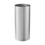 Georg Jensen Bernadotte Vase with Riffled Lines - Hand Polished Stainless Steel - Design Inspired by Sigvard Bernadotte - Medium