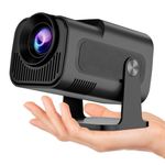 PANSEBA Hy320 Mini Portable Projector-5G WiFi 6,Bluetooth 5.0 and Android 11,Support 4K and 1080P Full Hd,12,000 Lumens,Led Projector with 4D/4P Auto Correction,180° Rotation,Electronic Zoom (PNS-P10)