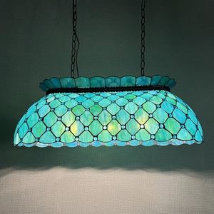 Capulina Tiffany Lamp Stained Glass Pool Table Light Chandelier 3-Light