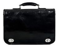Time Resistance Leather Briefcase f