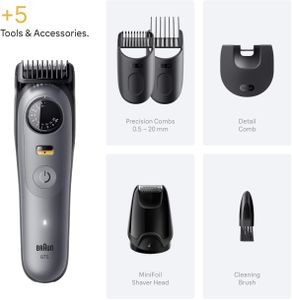 Braun Series 5 Beard Trimmer – Silver, Precision Grooming
