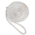 New England Ropes New England Ropes 60502400025 DOCKLINE 3/4 X 25 NYLON WHITE