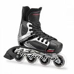 Bladerunner by Rollerblade Dynamo Jr Size Adjustable Hockey Inline Skate, Black and Red, Inline Skates, Size 4-7