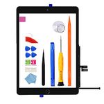 for iPad 7 7th | 8 8th Generation Screen Replacement Digitizer Glass A2197 A2198 A2200 A2270 A2428 A2429 A2430 10.2",for 7th 8th Gen Touchscreen (2019/2020), Repair Kit+Home Button[No TouchID Chip]