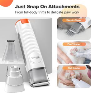 Afloia Pet Grooming Vacuum Kit – Dog & Cat Clippers, 7 Tools, 1.5L