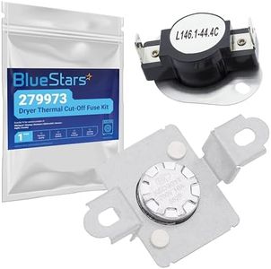 BlueStars 279973 Dryer Thermal Cut-Off Fuse Kit - Compatible with Whirlpool & Kenmore Dryers - Replaces 3391913 8318314 AP3094323 PS334387