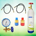 SATYWALI R134 Car AC Gas Filling Kit Compatible with all Car Air Conditioners (Full Kit)