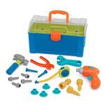 Battat – Battat Busy Builder Tool Box – Durable Kids Tool Set – Pretend Play Construction Tool Kit for Kids 3 years+ (20-Pcs)