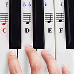 Piano and Keyboard Music Note Stickers; Learning Piano Labels: Train on your favorite keyboard instrument the easier and faster way!