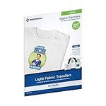 Printworks Light Fabric Transfers, for White/Light-Colored Fabrics, Value Pack, 25 Sheets, Inkjet, 8.5 x 11 (00530)