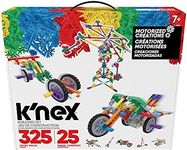 K'NEX | Motorised Creations Building Set | 3D Educational Toys for Kids, 325 Piece Stem Learning Kit, Engineering for Kids, 25 Model Building Construction Toy for Children Ages 7+ | Basic Fun 85049