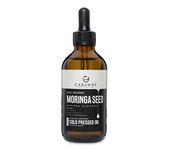 CARAWAY Certified Organic Moringa Seed Oil Cold pressed - 100% Pure Oil for Hair Growth - Natural Oil for Face and Skin - 118 ml / 4 oz