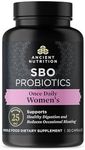 Probiotics for Women by Ancient Nutrition, Once Daily Women's Probiotics 30ct, Digestive Support and Reduces Occasional Bloating, Made with Chaste Tree Berry and Amla Berry, 25 Billion CFUs*