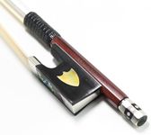 Pernambuco Stick Violin Bow 4/4 Size VINGOBOW 430V Concert Level Shield Pattern Eyes Ebony Frog Well Balanced Warm Sweet Sound Quality Natural Horse Hair Hard Stick Full 4 4