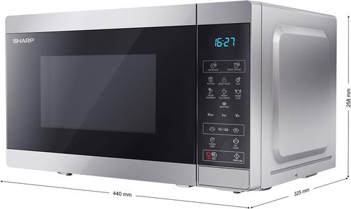 SHARP 20L Microwave Oven, 800W – Silver