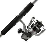 Abu Garcia 6'6" Max X Spinning Reel and Fishing Rod Combo, Size 3000 Reel, 5 Stainless Steel Ball Bearings, Smooth Oil Felt Front Drag System, Lightweight Composite Rod Blank