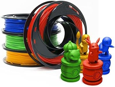 Gizmo Dorks PLA Filament for 3D Printers 1.75mm 200g, 4 Color Pack - Blue, Green, Orange, Red