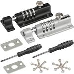 Spopal Combination Locking Bolt, [2 Pack][Weatherproof & Burglar Proof] 120mm Combi-Bolt 4 Digit Unique Combination Bolt Lock, Thicken Solid Zinc Alloy Door Latch Lock for Home, Gate, Shed, Garage