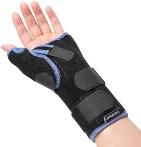 Velpeau Wrist Brace with Thumb Spica Splint Support for De Quervain's, Scaphoid Fracture, Sprain or Muscle Strain, Carpal Tunnel Relief, Injury Recovery for Men & Women (Regular, Left Hand - Small)