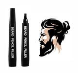 FITVERT Beard Pencil Filler For Men,Water Proof, Long Lasting Beard Pen,Barber Pencil Male Mustache Repair Shape, Creates Natural Looking Beard, Moustache & Eyebrows,1 Count