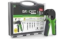 Brackit Plasterboard Fixing 88 Piece Wall Anchor Setting Tool Kit - in Carry Case with Instructions – for Cavity, Drywall & and Wall Mounting Includes Wall Hooks