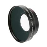 SAZ DEKOR 62Mm 0.45X Wide Angle Lens with Macro for Compatible with Canon Compatible with Nikon Compatible with S-Ony Digital Cameras. Includes 2 X Lens Hood and Protector Bag