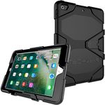 TECHGEAR G-SHOCK Case for iPad 9.7" 2018/2017 Tough Rugged Heavy Duty Armour Shock Survival Protective Case - Kids Work School Builders Case Compatible with Apple iPad 9.7" 6th & 5th Gen