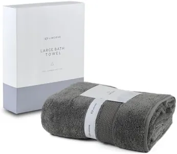 Lincove 100% Turkish Cotton Luxury Bath Towel for Bathroom - Hotel & Spa Luxury Large Bath Towel 600 GSM, Highly Absorbent & Eco Friendly - Made in Turkey