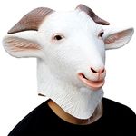 Animal Mask Costume Novelty Halloween Costume Party Latex Animal Head Mask Goat Mask