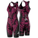SLS3 Triathlon Suits Women - Premium Pro Womens Tri Suit Sleeveless - Breathable Quick-Dry Trisuit with Slim Athletic Fit, No Shelf Bra, Anti-Friction Seams (Elektra, L)