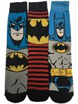 3x Pairs of Mens Boys Novelty Batman or Avengers Socks/UK 6-11 (Batman)