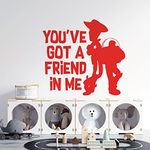 Woody and Buzz - You've Got a Friend in Me - Disney Toy Story Inspired Decal Wall Sticker [XXLarge] [Poppy]