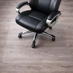 Marvelux 120 x 150cm Heavy Duty Large Polycarbonate Office Chair Mat for Hard Floors, Clear Hard Floor Protector, Rectangular Floor Protection Mat, Made in the UK, 47" x 60"