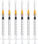 25 Pack Disposable Sterile Supplies 1ml Syringe with Needle,25Ga 1inch Needle and Syringe,Individual Package. (25)