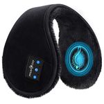 MUSICOZY Earmuffs Headphones,Bluetooth 5.4 Headband Headphones Faux Fur Earmuffs with Thin Speakers,Adjustable Winter Ear Warmers |Ear Muffs Foldable for Men Women Teens