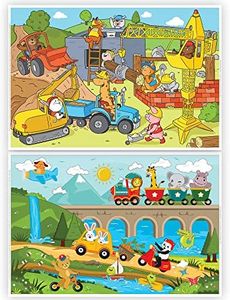 Animals On The GoAnimals On-The-Go Plastic Disposable Placemats for Boys, Baby, Toddler, Kids - Neat and Sticky Transparent Table Mat, Adhesive Table Topper Solutions for Travel, Restaurant, Airplane Tray (40 Pack)