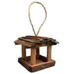 Hanging Wooden Garden Wild Bird Table Feeder