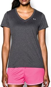 Under Armour Tech Short Sleeve V - Solid Camiseta, Mujer