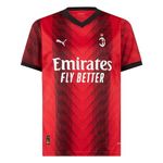 AC Milan - Home Match Shirt, Season 23/24, Red Black, Adult, Unisex, S