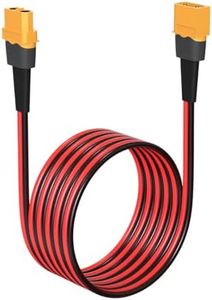 ELFCULB 10AWG 35FT XT60 Extension Cable 2 6 10 20 35 50 75 100FT XT60 Female to Male Connector for RC Battery Portable Power Station Solar Panel(35FT)