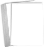 White Cardstock Printer Paper By Hamilco (50-Pack)- 8.5 x 11” Thick Card Stock For Card Making- 80lb Heavyweight Stationery Card Stock Paper Cover- Great For Invitations, Birthdays, Awards, Brochures