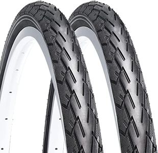 Hycline 2-Pack Road Bike Tires: 700x35C (37-622) Folding Replacement Puncture-Resistant Bicycle Tires for City Commuter Road（2 Tires）