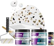 Beyond Paint Oxford Bronze Flecks Countertop Makeover Kit with Paint, Sealer, Flecks, and Tools for Countertops, Bright White